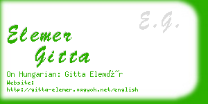 elemer gitta business card